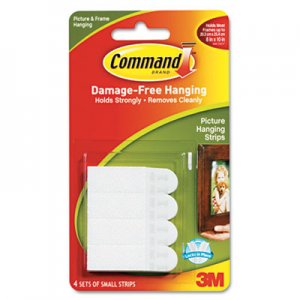 Command 17202ES Picture Hanging Removable Interlocking Fasteners, 5/8" x 1 3/8", Set of 4 MMM17202ES