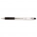 Pentel PENBK93A R.S.V.P. RT Retractable Ballpoint Pen, 1mm, Clear Barrel, Black Ink, Dozen BK93-A