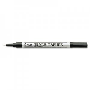 Pilot 41801 Creative Art & Crafts Marker, 1.0mm Brush Tip, Permanent, Silver PIL41801