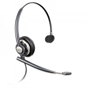 Plantronics HW710 EncorePro Premium Monaural Over-the-Head Headset w/Noise Canceling Microphone PLNHW710