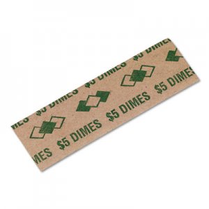 PM Company 53010 Tubular Coin Wrappers, Dimes, $5, Pop-Open Wrappers, 1000/Pack PMC53010