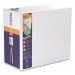 Stride 87070 QuickFit by Stride D-Ring View Binder, 5" Capacity, 8 1/2 x 11, White STW87070