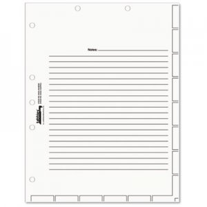 Tabbies 54520 Medical Chart Index Divider Sheets, 8-1/2 x 11, White, 400/Box TAB54520