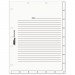 Tabbies 54520 Medical Chart Index Divider Sheets, 8-1/2 x 11, White, 400/Box TAB54520