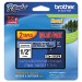 Brother P-Touch TZE1312PK TZe Standard Adhesive Laminated Labeling Tapes, 1/2w, Black on Clear, 2/Pack BRTTZE1312PK