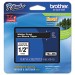 Brother P-Touch TZE335 TZe Standard Adhesive Laminated Labeling Tape, 1/2w, White on Black BRTTZE335