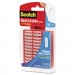 Scotch R101 Restickable Mounting Tabs, 1" x 3", Clear, 6/Pack MMMR101