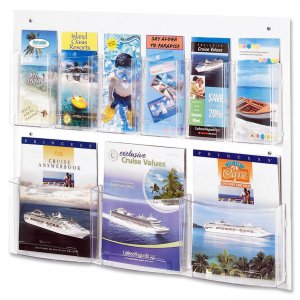 Safco 5666cl Clear2c Magazine/Pamphlet Display