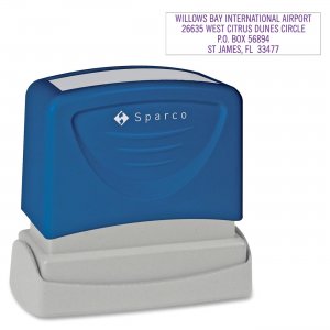 Sparco CS60460 Business Address Stamp SPRCS60460