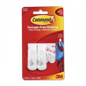 Command 17002 Hook with Adhesive Strip MMM17002
