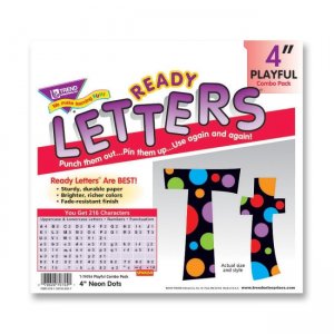 TREND 79754 Ready Letters with Neon Dots TEP79754