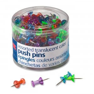OIC 35710 Translucent Push Pins OIC35710