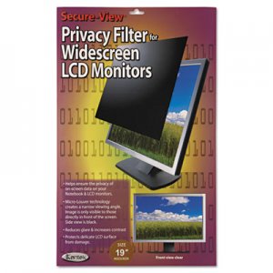 Kantek SVL190W Secure View LCD Monitor Privacy Filter For 19" Widescreen KTKSVL190W