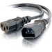 C2G 29966 3ft 16 AWG 250 Volt Computer Power Extension Cord (IEC320C14 to IEC320C13)