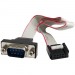 StarTech.com PNL9M16 16in 9 Pin Serial Male to 10 Pin Motherboard Header Panel Mount Cable