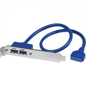 StarTech.com USB3SPLATE 2 Port USB 3.0 A Female Slot Plate Adapter