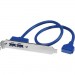 StarTech.com USB3SPLATE 2 Port USB 3.0 A Female Slot Plate Adapter