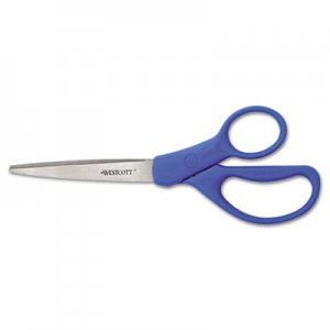 Westcott 15452 Preferred Line Stainless Steel Scissors, 8" Long, Blue, 2/Pack ACM15452