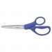 Westcott 15452 Preferred Line Stainless Steel Scissors, 8" Long, Blue, 2/Pack ACM15452