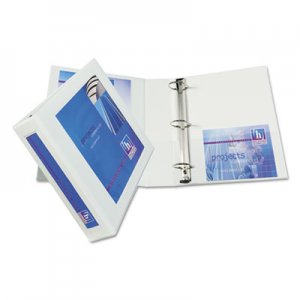 Avery 68036 Framed View Heavy-Duty Binder w/Locking 1-Touch EZD Rings, 2" Cap, White AVE68036