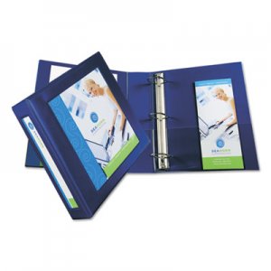 Avery 68033 Framed View Heavy-Duty Binder w/Locking 1-Touch EZD Rings, 2" Cap, Navy Blue AVE68033