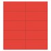 MasterVision FM2404 Dry Erase Magnetic Tape Strips, Red, 2" x 7/8", 25/Pack BVCFM2404