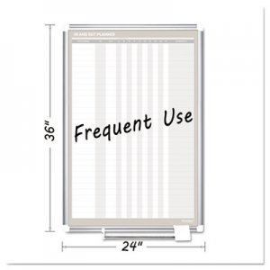 MasterVision BVCGA02109830 In-Out Magnetic Dry Erase Board, 24x36, Silver Frame