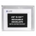 C-Line 48117 Zip n Go Reusable Envelope w/Outer Pocket, 13 x 10, Clear, 3/Pack CLI48117