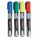deflecto DEFSMA510V4 Liquid Chalk Marker, Chisel, Assorted, 4/Pack
