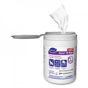 Diversey DVO4599516 Oxivir TB Disinfectant Wipes, 6 x 7, White, 160/Canister, 12 Canisters/Carton