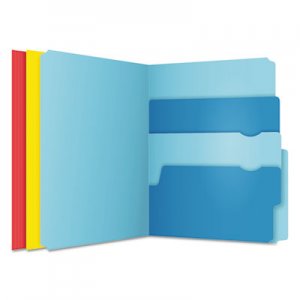 Pendaflex PFX10773 Divide It Up File Folders, 1/2-Cut Tabs, Letter Size, Assorted, 12/Pack