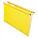 Pendaflex PFX615315YEL SureHook Hanging Folders, Legal Size, 1/5-Cut Tab, Yellow, 20/Box
