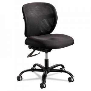 Safco 3397BL Vue Intensive Use Mesh Task Chair, Polyester Seat, Black SAF3397BL