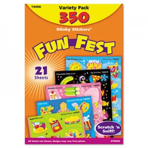 TREND T83906 Stinky Stickers Variety Pack, Mixed Shapes, 350/Pack TEPT83906