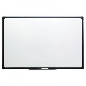 Universal UNV43628 Dry Erase Board, Melamine, 36 x 24, Black Frame