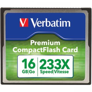 Verbatim 97982 16GB Premium CompactFlash Card - 233x
