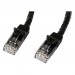 StarTech.com N6PATCH5BK 5 ft Black Gigabit Snagless RJ45 UTP Cat6 Patch Cable - 5ft Patch Cord