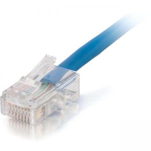 C2G 15248 50 ft Cat5e Non Booted Plenum UTP Unshielded Network Patch Cable - Blue