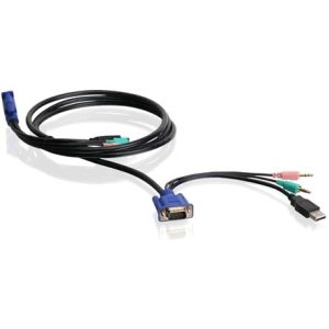 Iogear G2L5102U 6ft VGA USB Audio / Mic KVM Cable