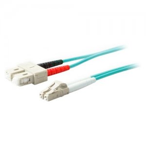 AddOn ADD-SC-LC-2M5OM4 2m Laser-Optimized Multi-Mode fiber (LOMM) Duplex SC/LC OM4 Aqua Patch Cable