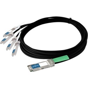 AddOn QSFP-4SFP10G-CU1M-AO 1m 40GBase-CR4 to 4X10G Base-CU SFP+ DAC Cable F/Cisco