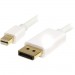 StarTech.com MDP2DPMM2MW 2 m White Mini DisplayPort to DisplayPort 1.2 Adapter Cable - M/M