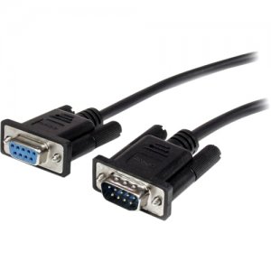 StarTech.com MXT1003MBK 3m Black Straight Through DB9 RS232 Serial Cable - M/F