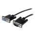 StarTech.com MXT10050CMBK 0.5m Black Straight Through DB9 RS232 Serial Cable - M/F