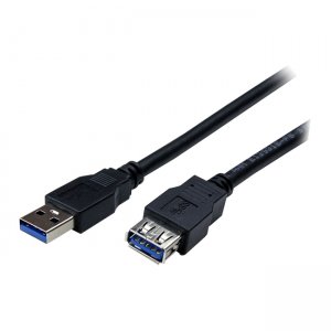 StarTech.com USB3SEXT1MBK 1m Black SuperSpeed USB 3.0 Extension Cable A to A - M/F