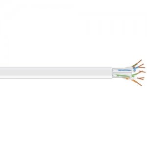 Black Box C5E-CM-SLD-WH CAT5e Value Line Solid Bulk Cable, CM, 1000-ft. (304.8-m), White