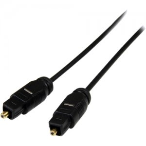 StarTech.com THINTOS15 15 ft Thin Toslink Digital Optical SPDIF Audio Cable