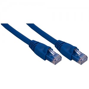 QVS CC715A-07BL 7ft CAT6A 10Gigabit Ethernet Blue Patch Cord