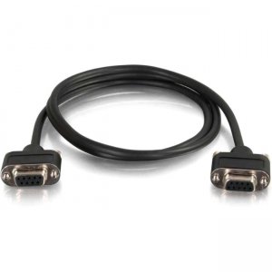 C2G 52174 3ft CMG-Rated DB9 Low Profile Null Modem F-F