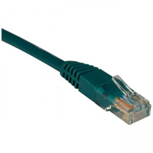 Tripp Lite N001-007-GN 7-ft. Cat5e 350MHz Snagless Molded Cable (RJ45 M/M) - Green